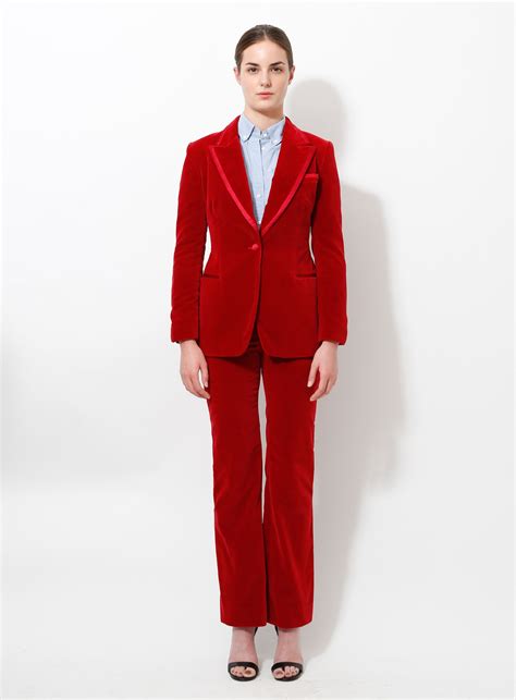 gucci velvet suit womens|farfetch gucci suits for women.